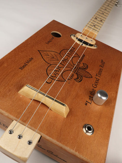 New Orleans Cigar Factory 3 String Cigar Box Guitar CBG #2604