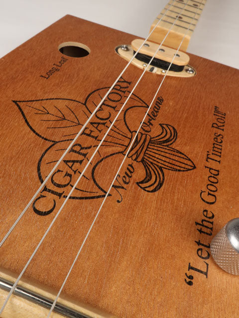 New Orleans Cigar Factory 3 String Cigar Box Guitar CBG #2604