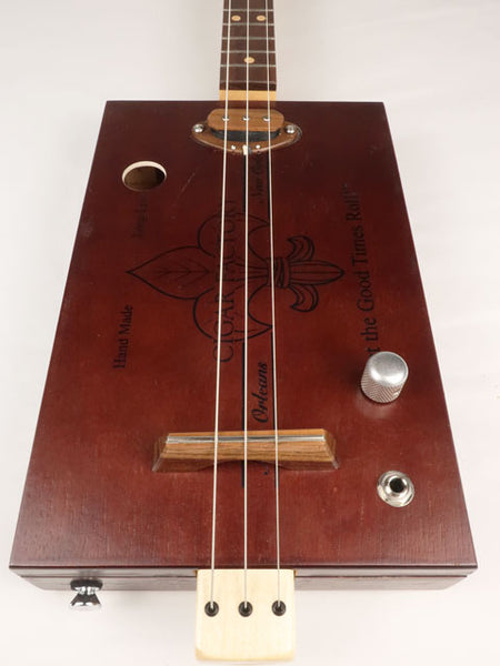 New Orleans Cigar Factory 3 String Cigar Box Guitar CBG #2606
