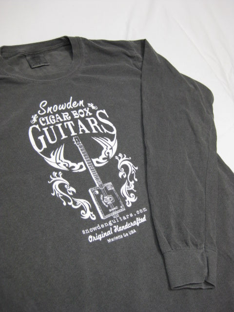 Snowden Guitars Tribal Chicken Long Sleeve Cigar Box Guitar T-Shirt