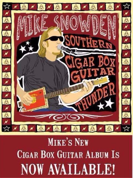 Mike Snowden Southern Cigar Box Guitar Thunder