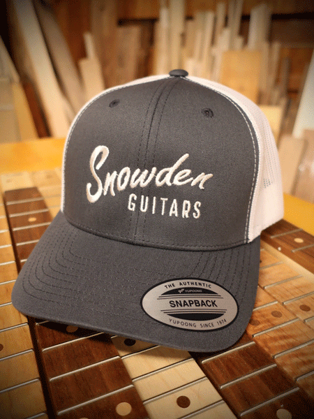 Embroidered Snowden Guitars Snapback Retro Trucker Hat